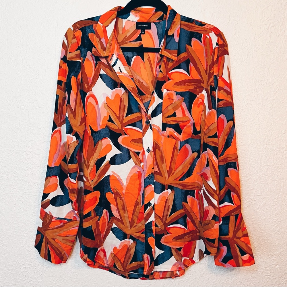WHO WHAT WEAR | Colorful Buttondown